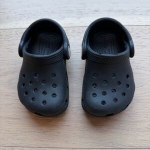 CROCS Toddler Black Sandals 4C